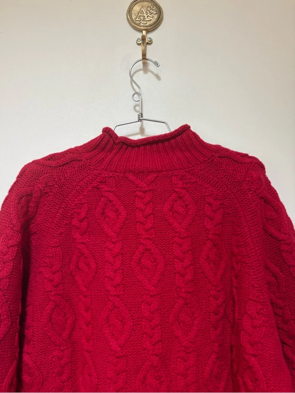 NWT Damson Madder Ffion Cable Stitch Jumper Size 8 US